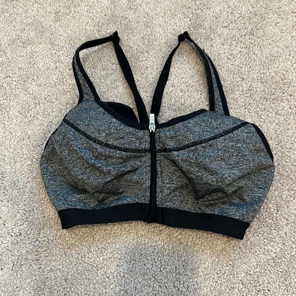 Zippered Sports Bra